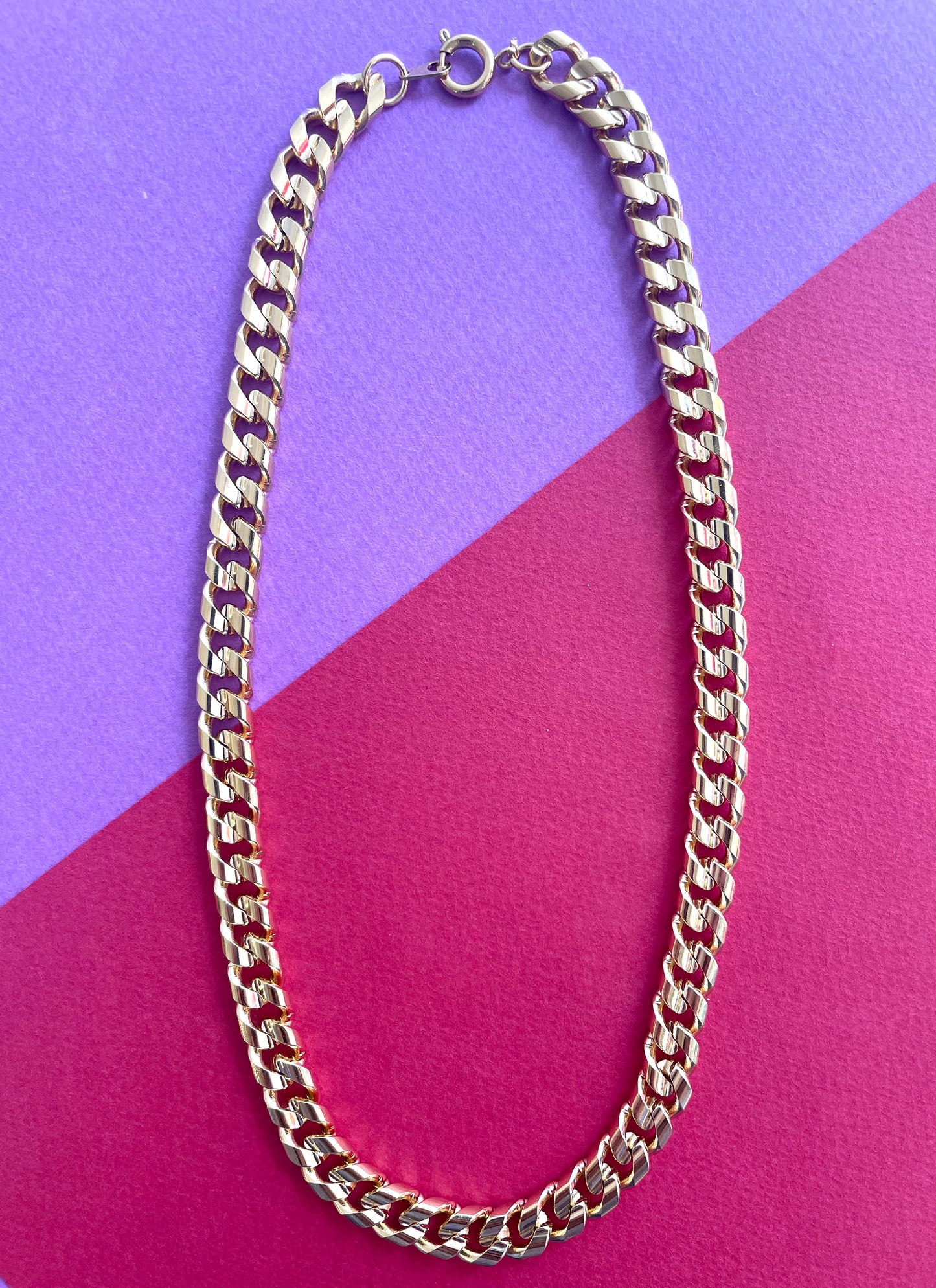 Collier maille gourmette vintage