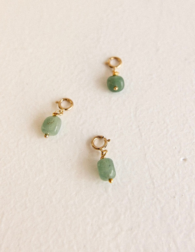 Pendentif Perle Aventurine verte - Bar à bijoux