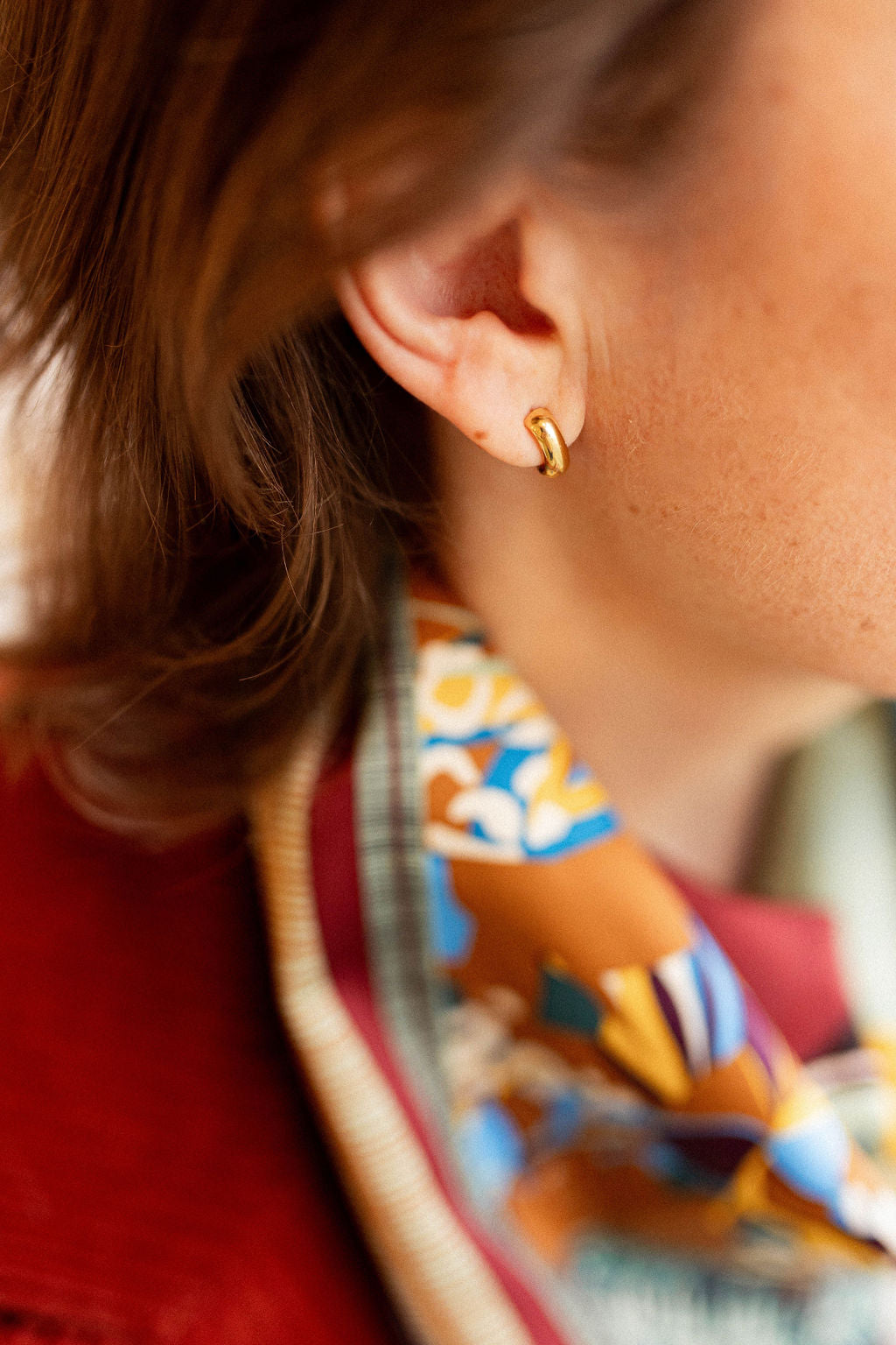 Boucles d'oreilles baby créoles - Lou