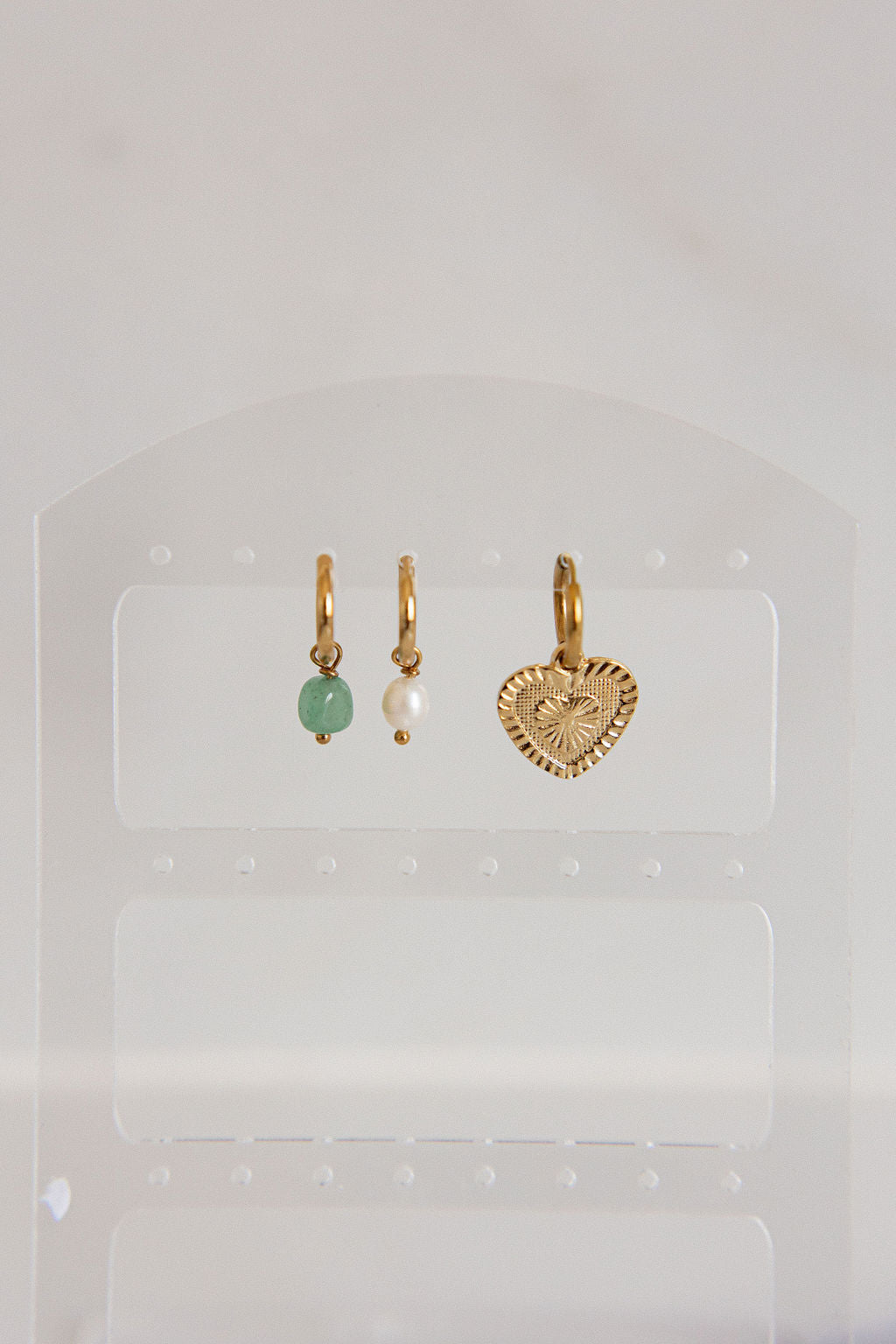 Pierre d'aventurine verte pour créole - Bar à bijoux
