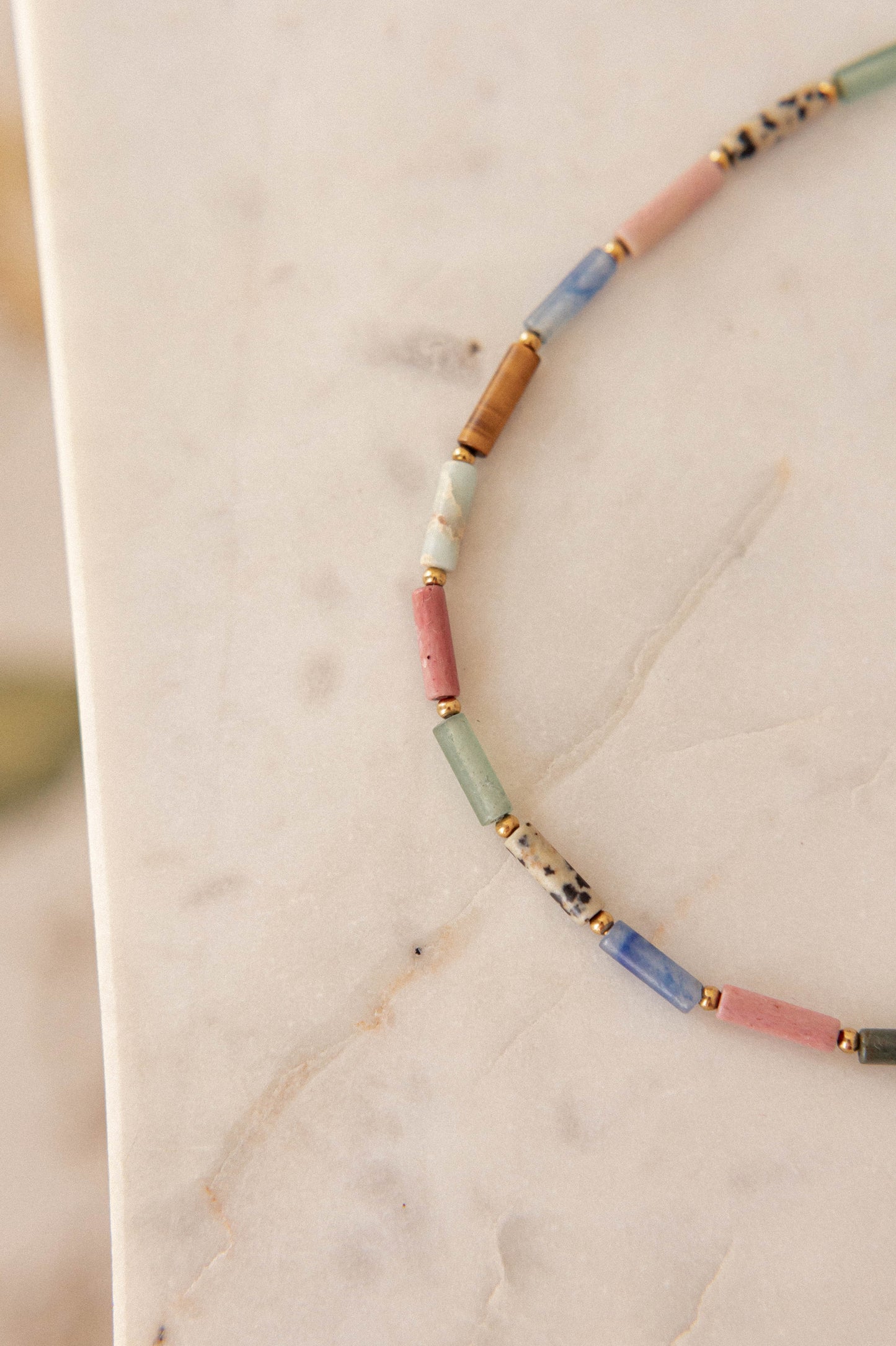 Collier ras de cou pierres fines - Jasmine