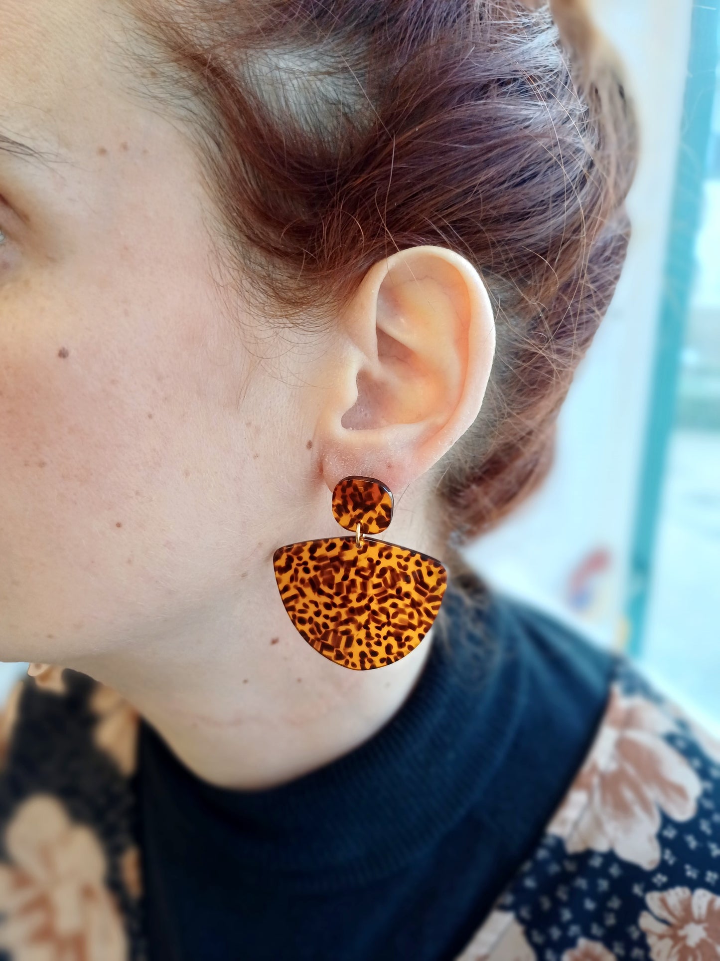 Boucles d'oreille acétate - Cybil