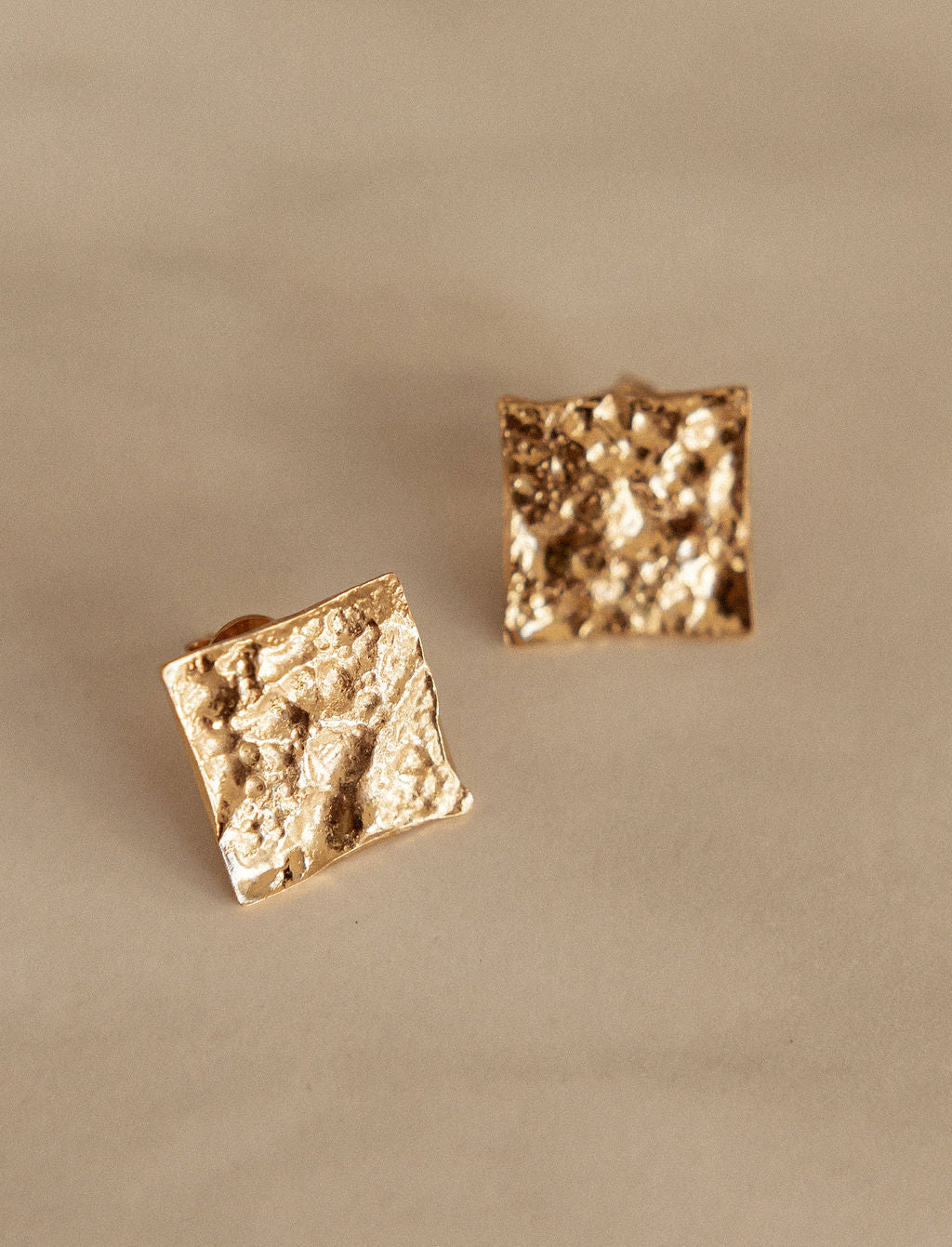 Boucles d'oreille - Luna carrées