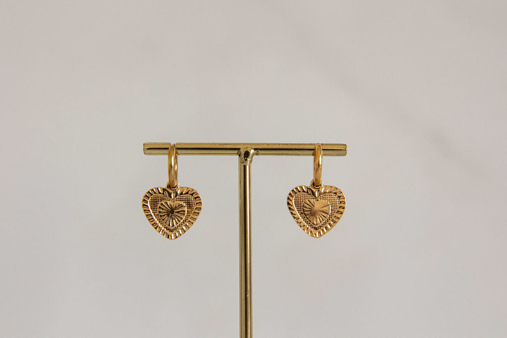 Grand coeur pour créole - Bar à bijoux