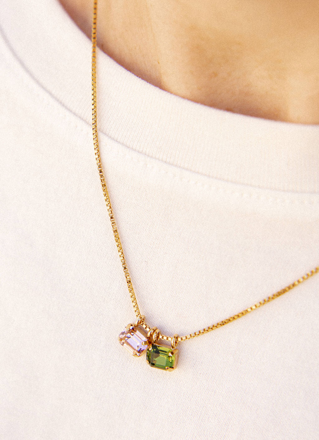 Pendentif cristal supplémentaire - collier Claudia