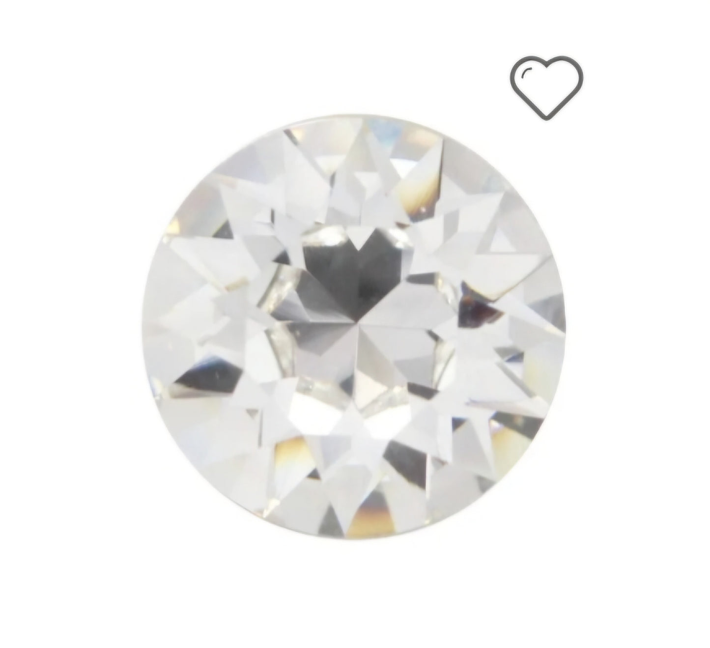 Bague fine réglable cristal plaqué or - Claudia torsadée