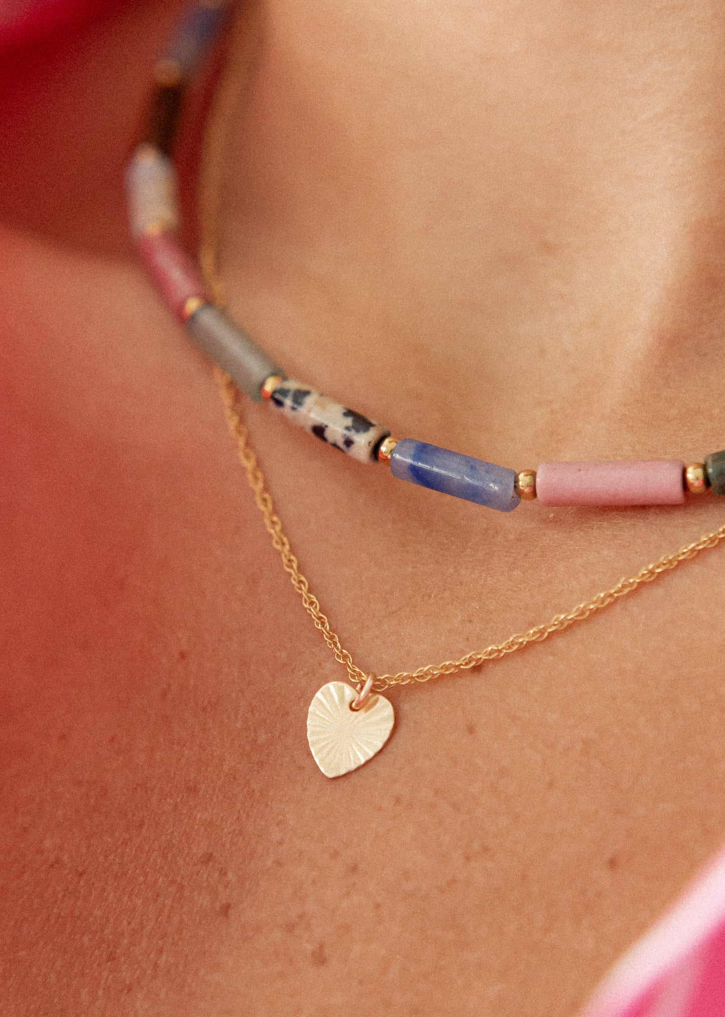 Collier ras de cou pierres fines - Jasmine
