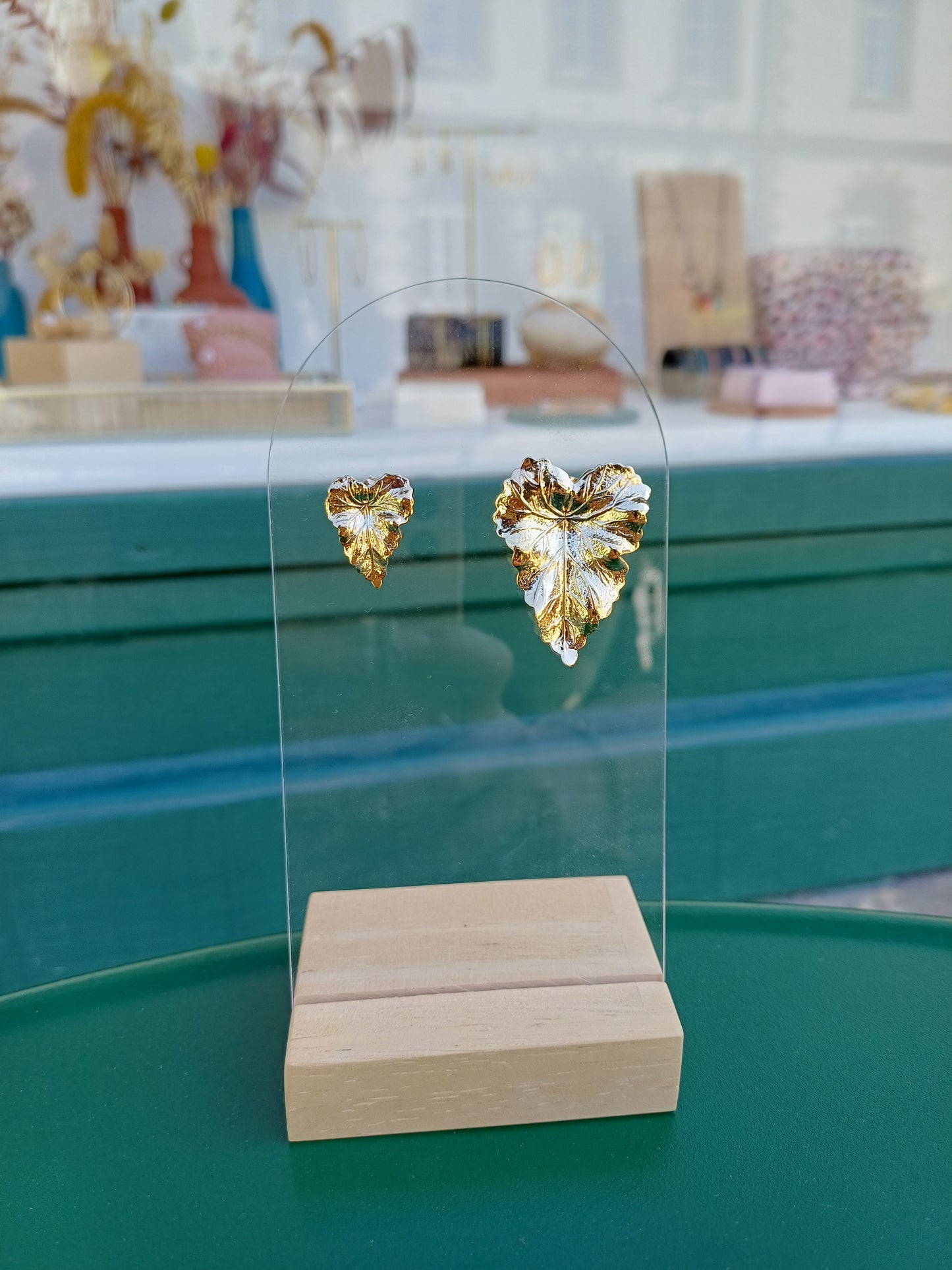 Boucles d'oreille Feuilles