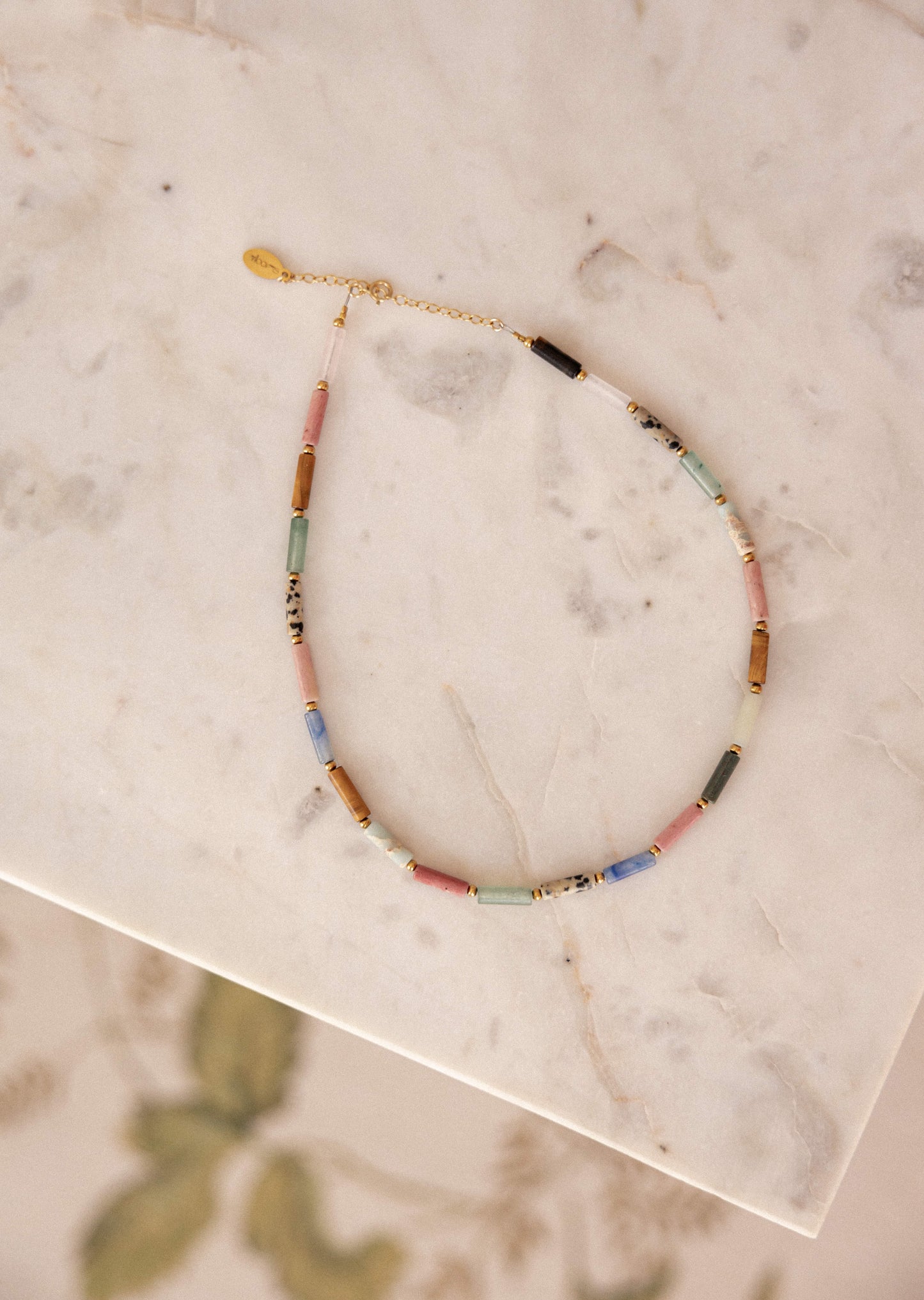 Collier ras de cou pierres fines - Jasmine