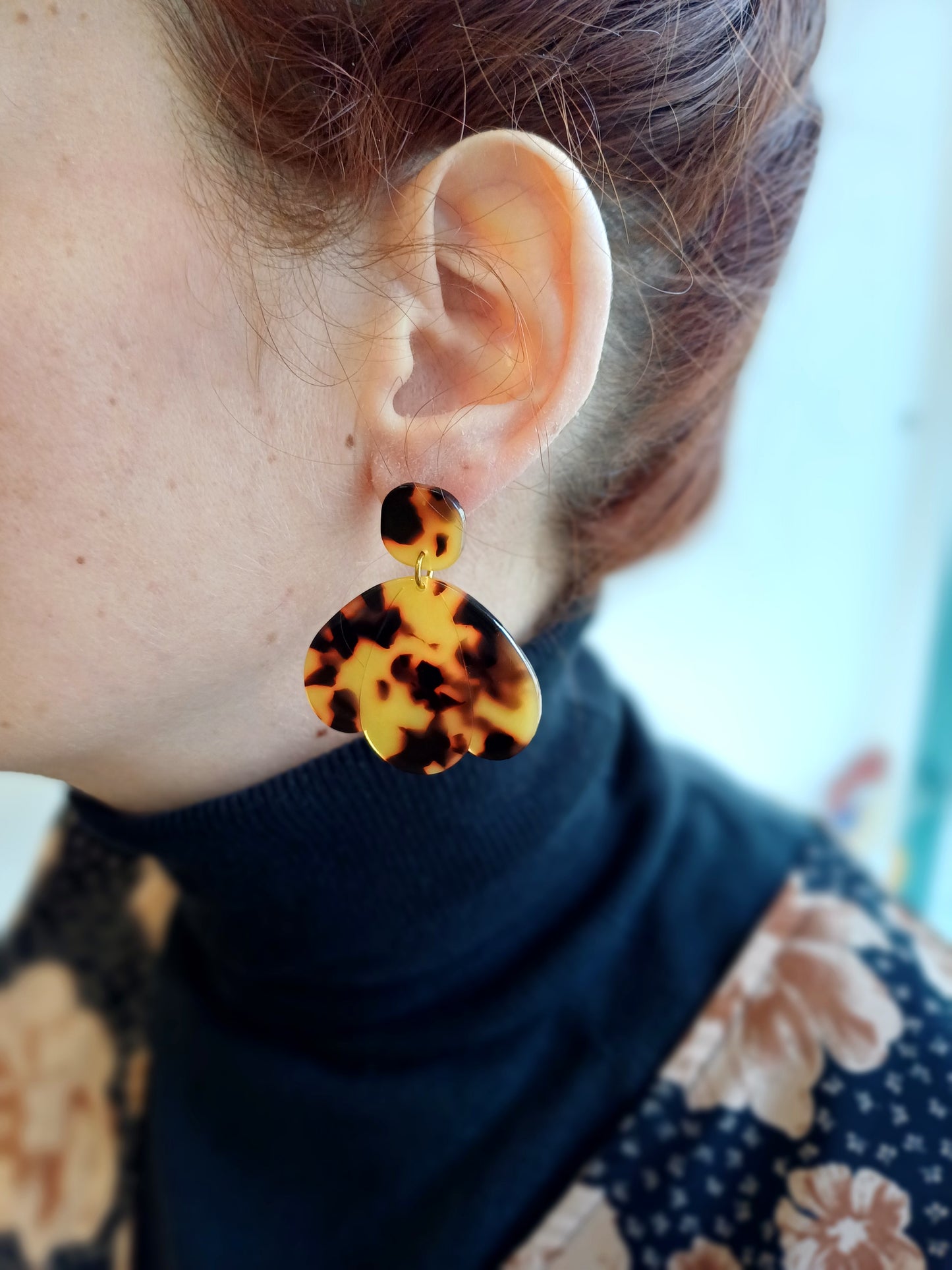 Boucles d'oreille acétate - Pam