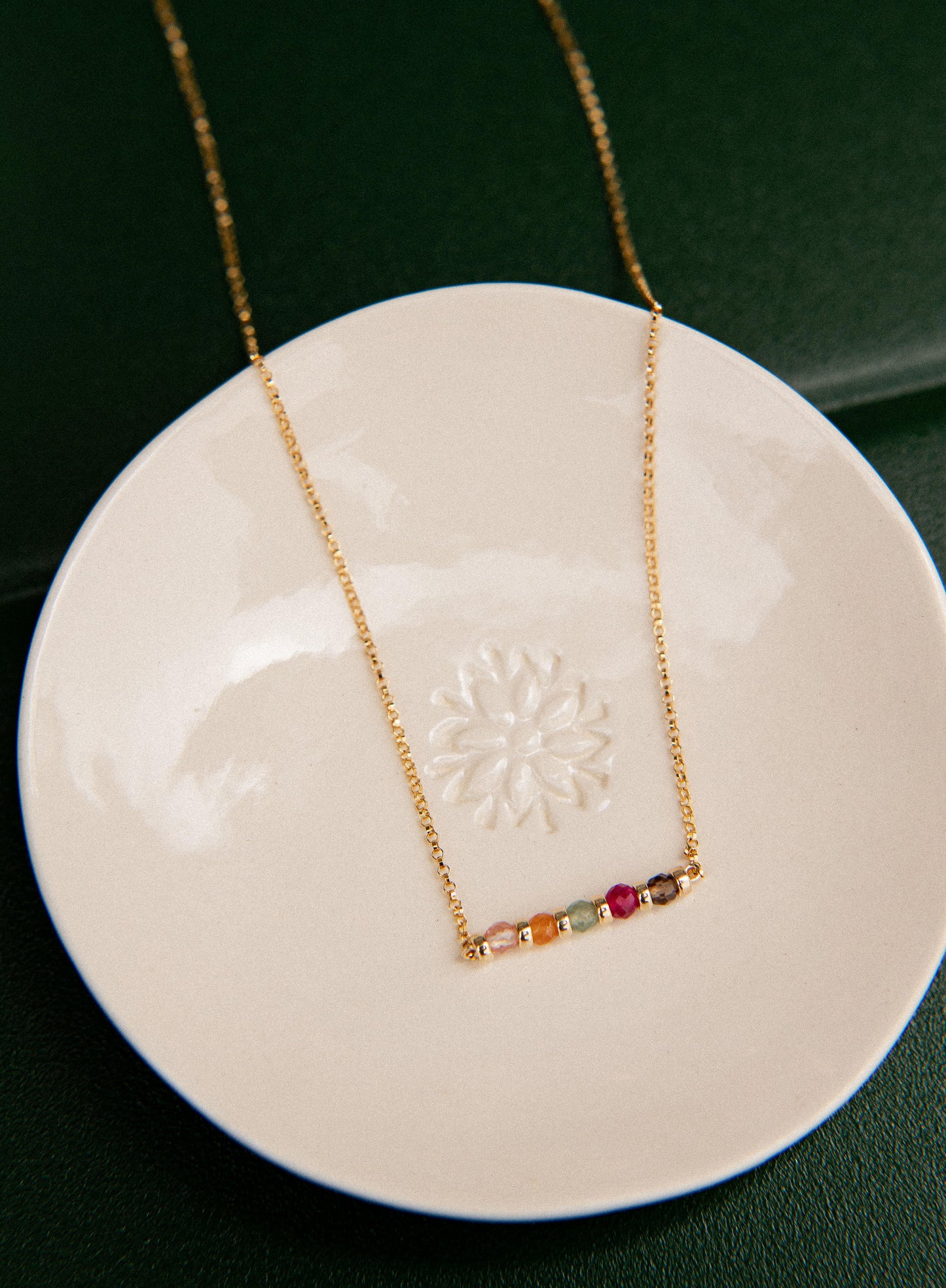 Collier ras de cou plaqué or - Acidulé