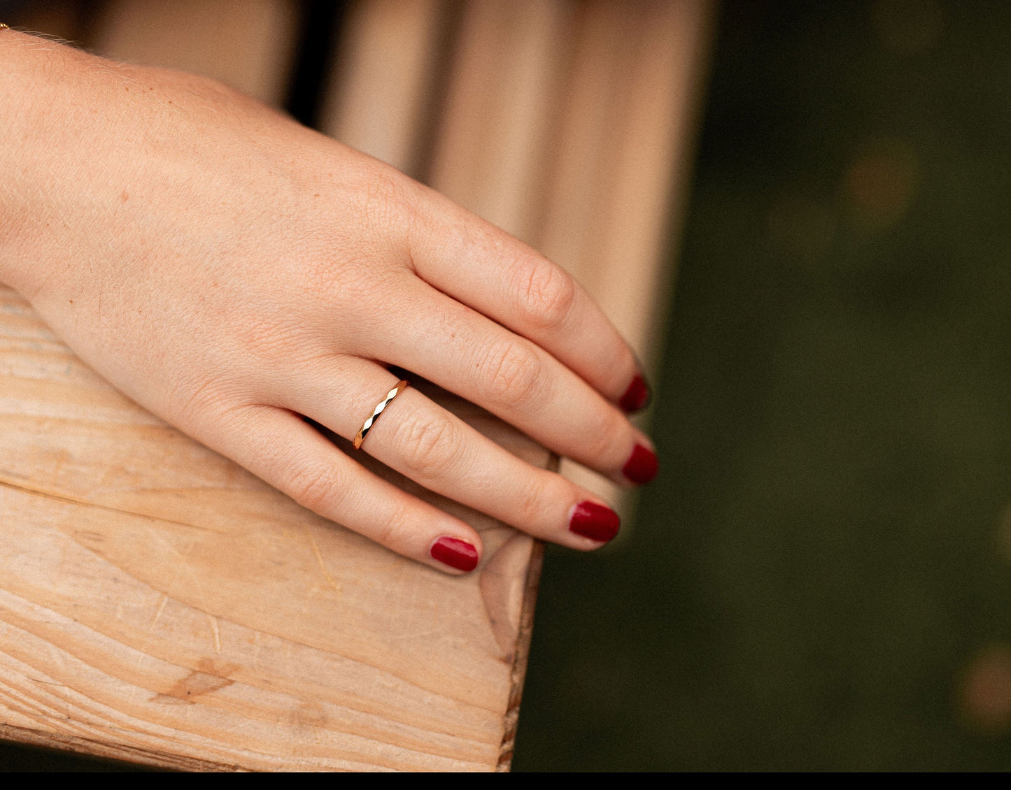 Bague réglable plaqué or - Arlequin