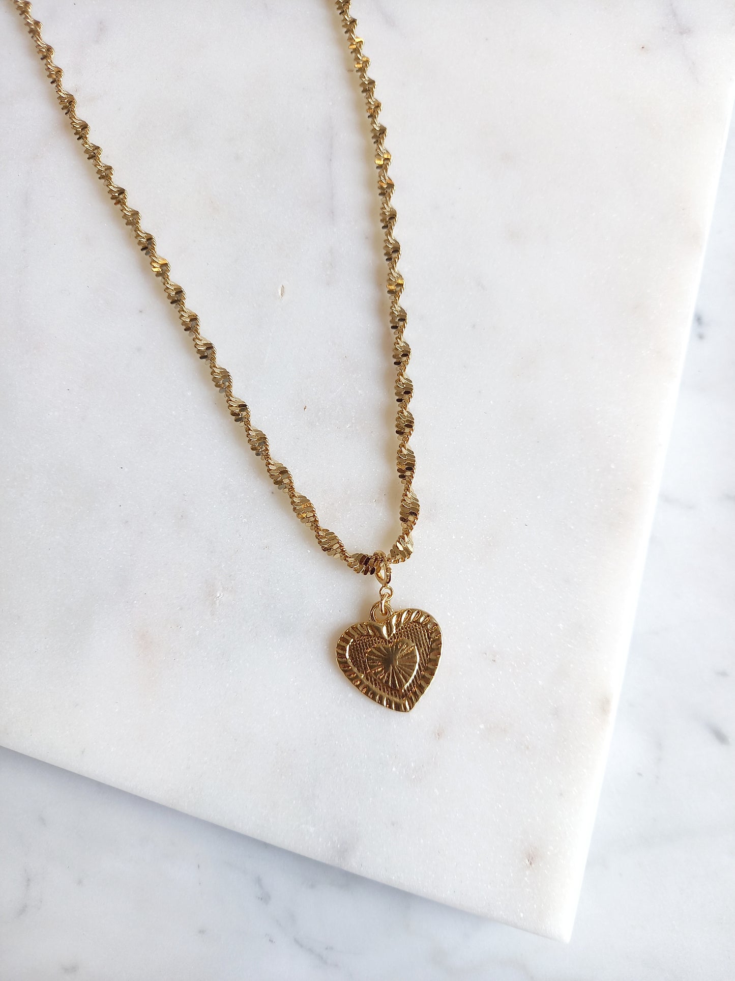 Collier doré or fin - Perrine