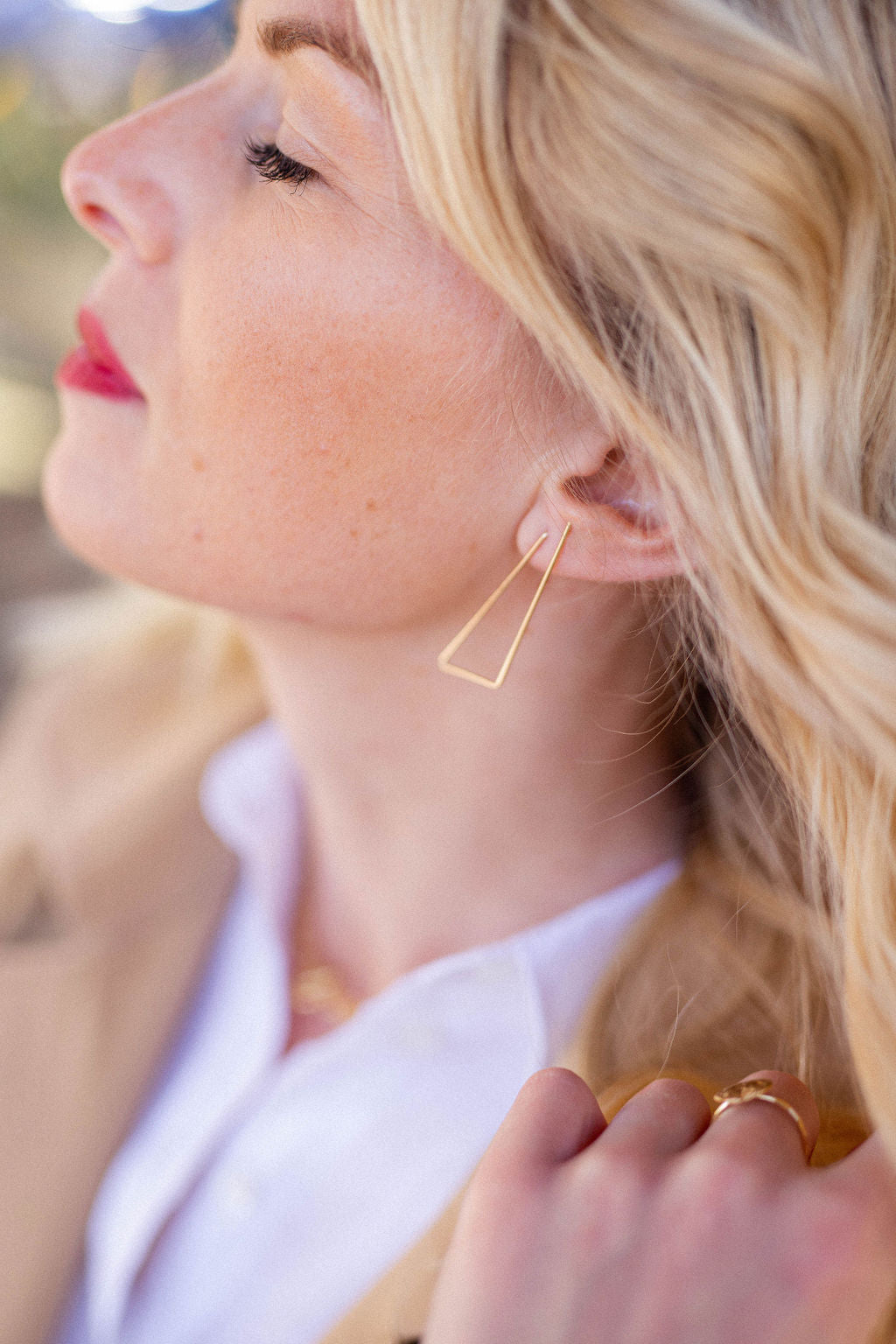 Boucles d'oreille - Grandes Triangle