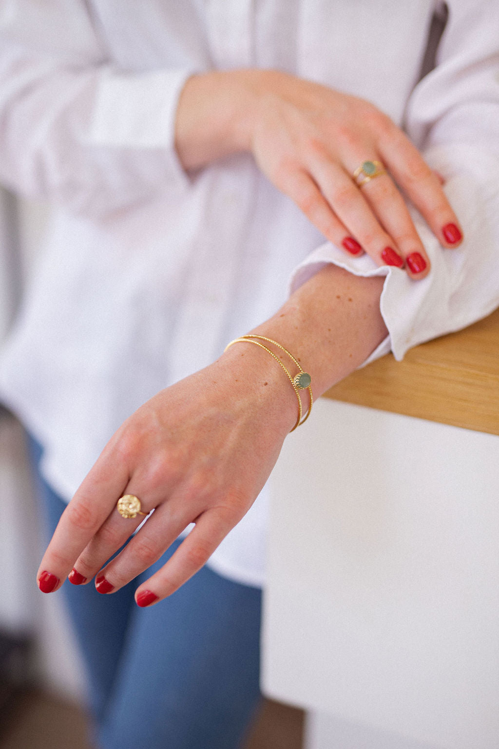 Bracelet jonc réglable - Eugénie
