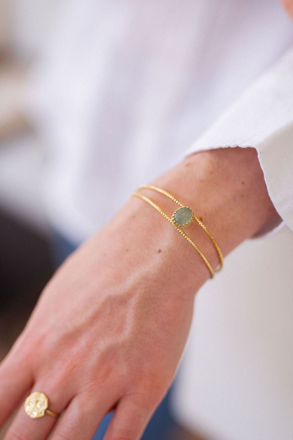 Bracelet jonc réglable - Eugénie