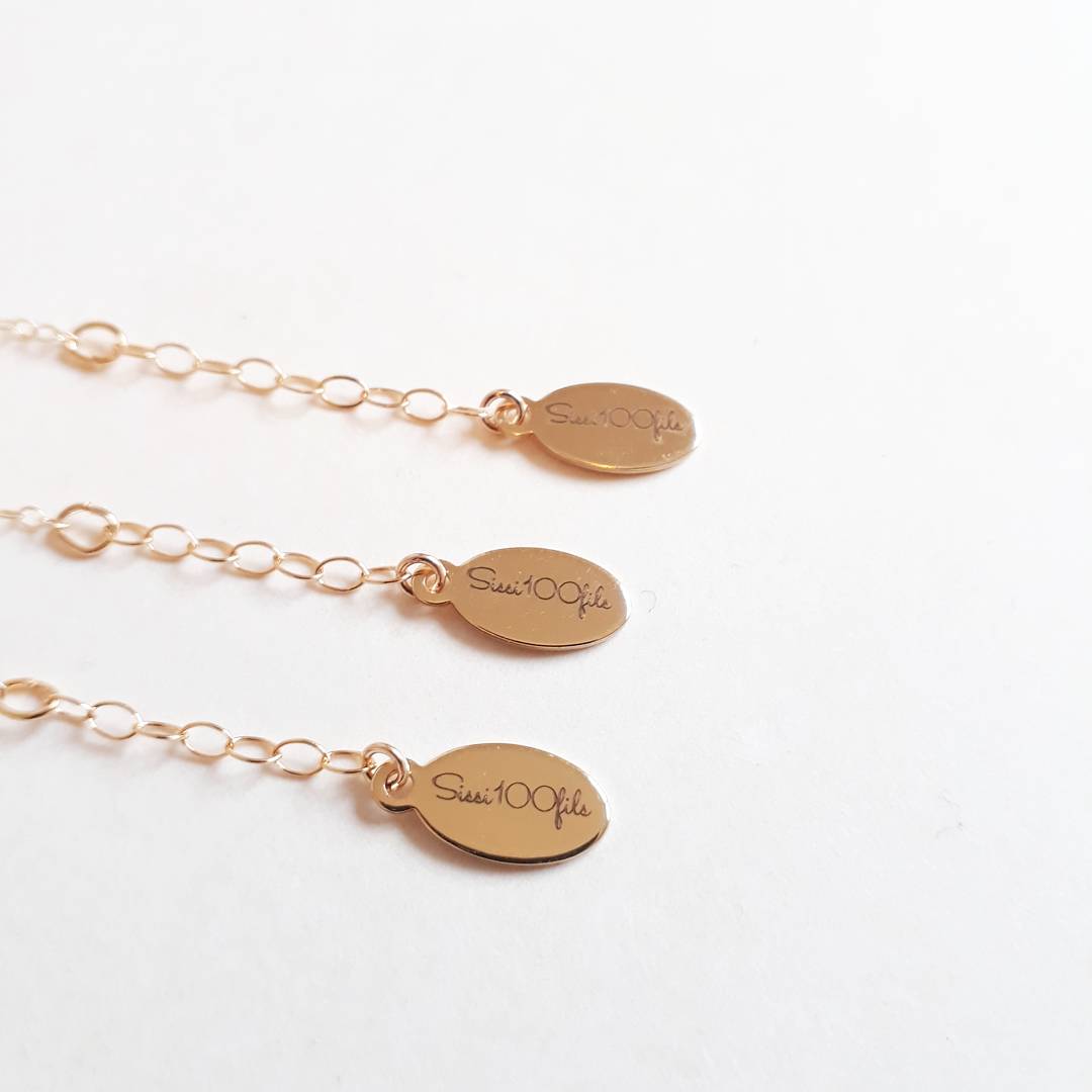 Collier ras de cou plaqué or à graver - Kaolin