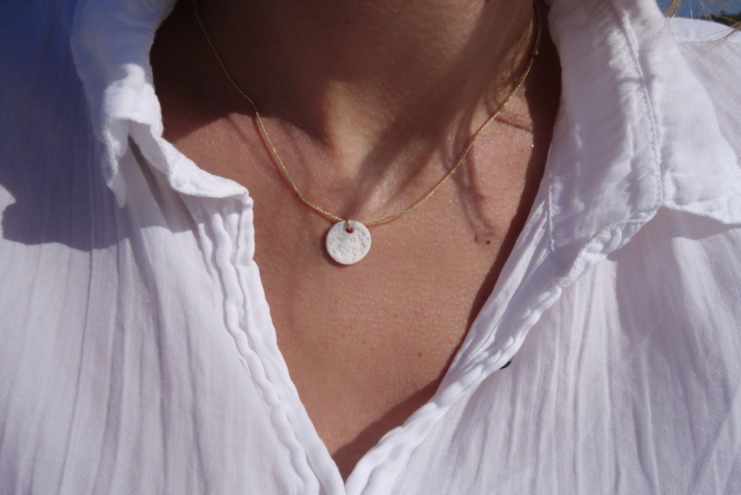 collier été doré bohème
