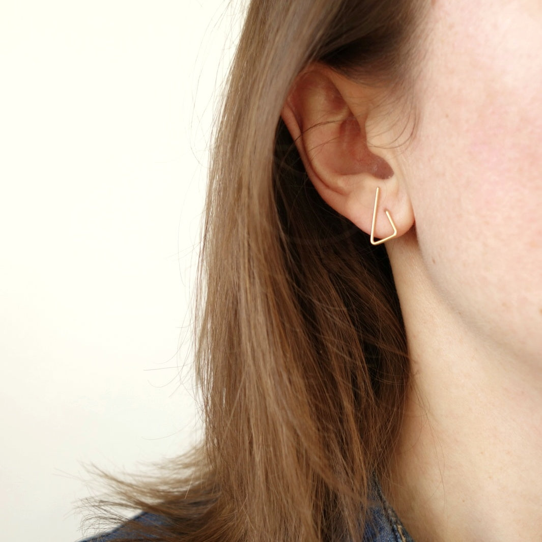 Boucles d'oreille - Triangle petites