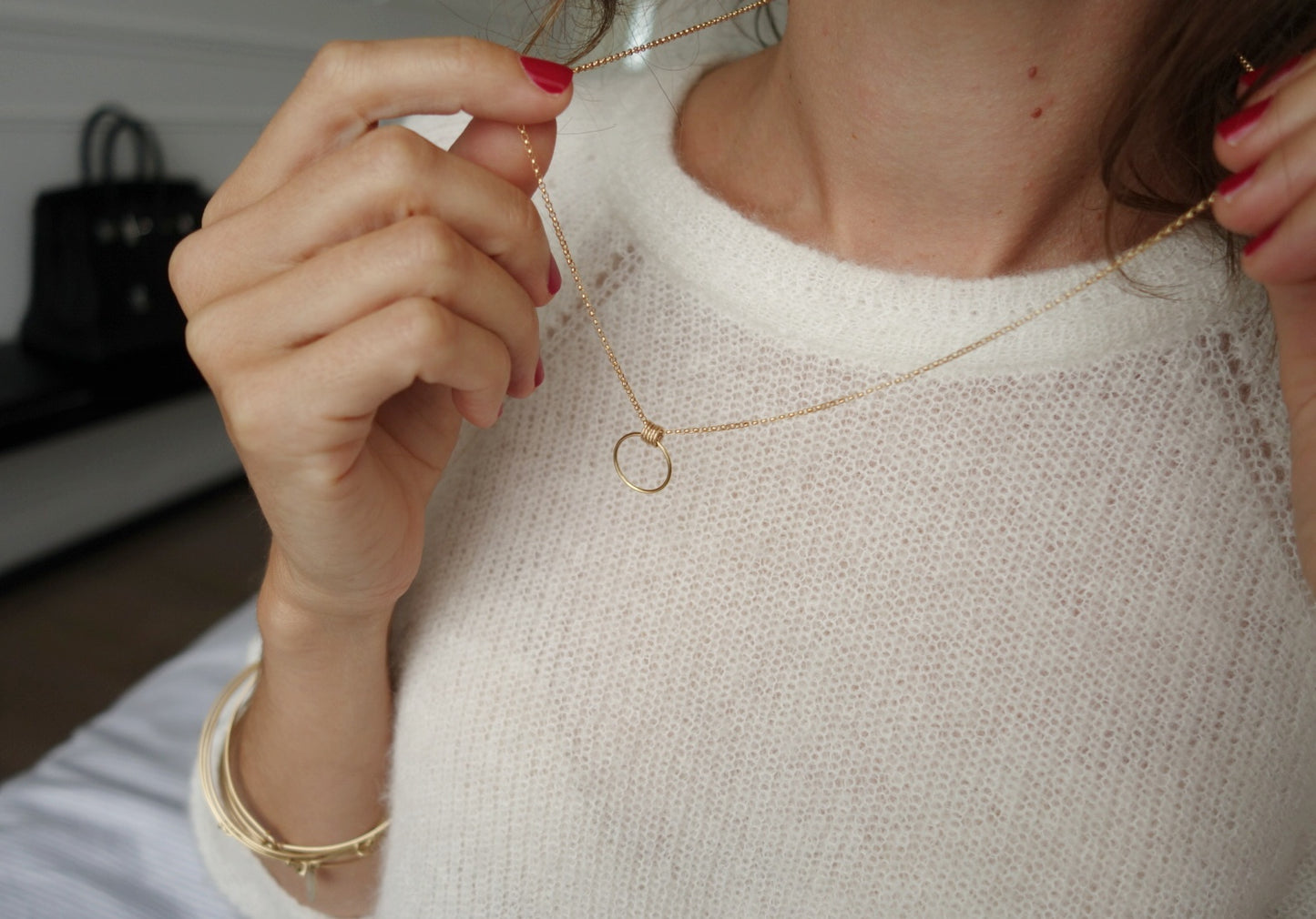 Collier plaqué or goldfilled - Aube