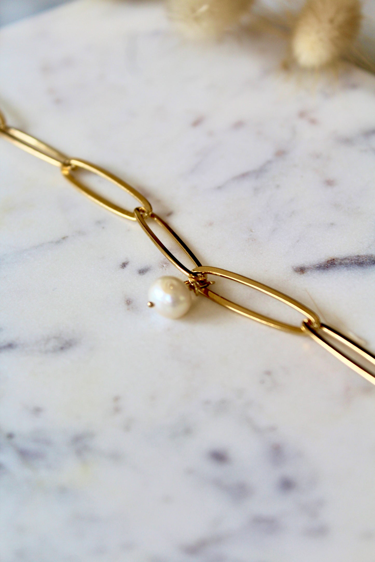 Pendentif Perle d'eau douce nacrée blanche - Bar à bijoux