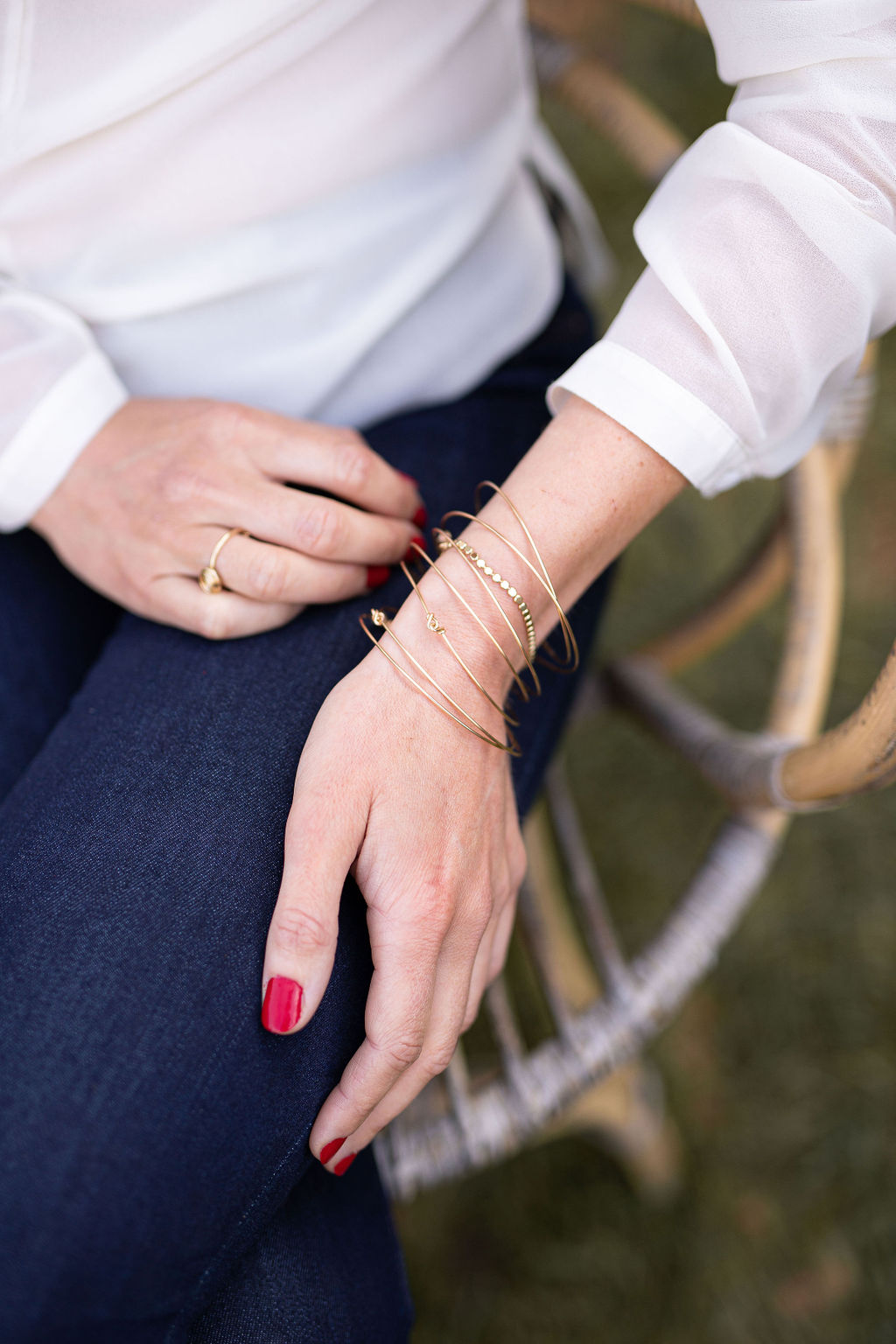 Bracelet doré or fin - Noël