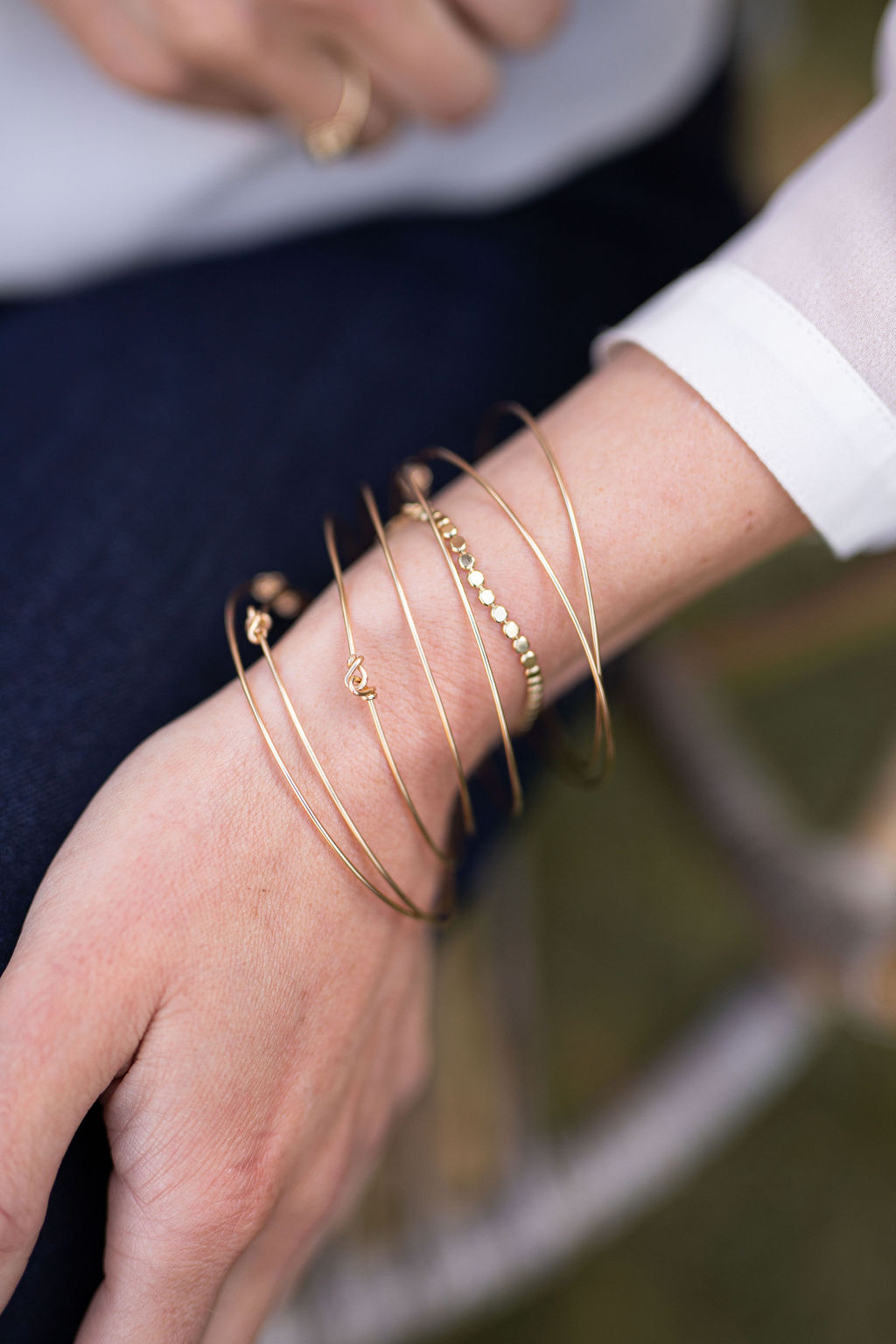 Bracelet doré or fin - Noël
