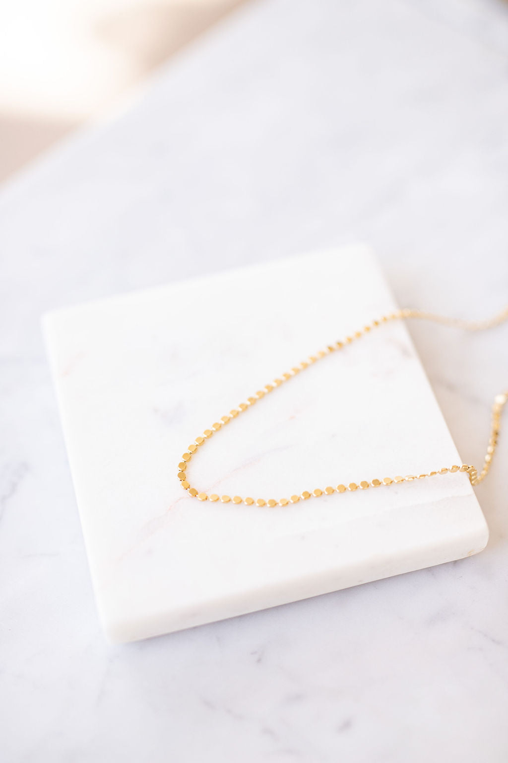 Collier ras de cou doré or fin - Noël
