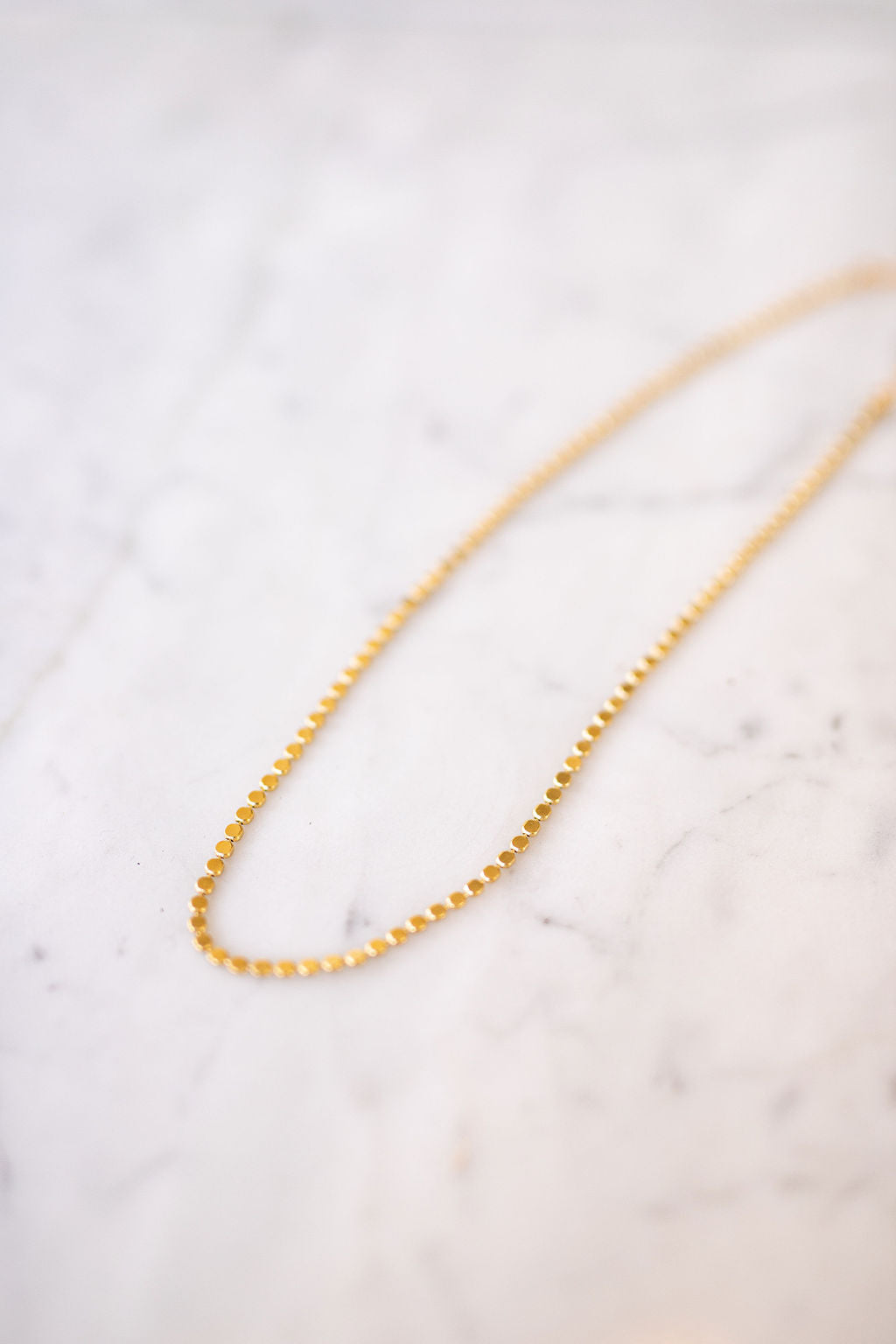Collier ras de cou doré or fin - Noël