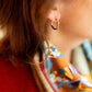 Boucles d'oreilles créoles carrées - Les petites Précises