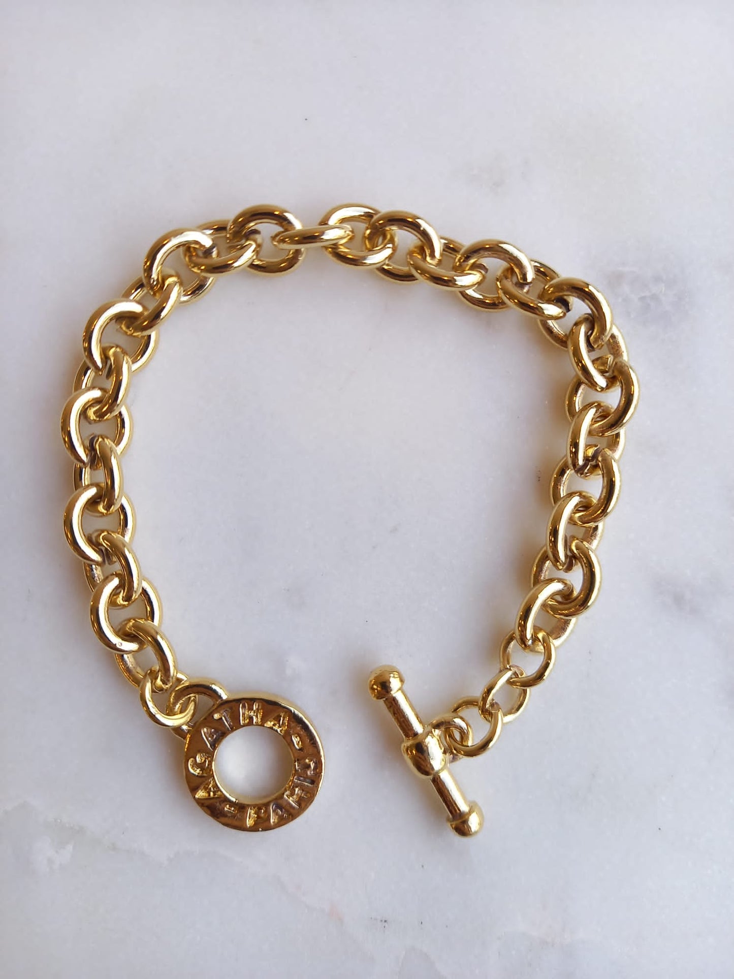 Bracelet maille épaisse vintage Agatha Paris