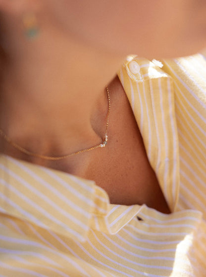 Collier ras de cou plaqué or - New Acidulé