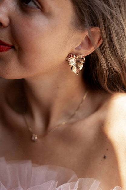 Boucles d'oreille Feuilles