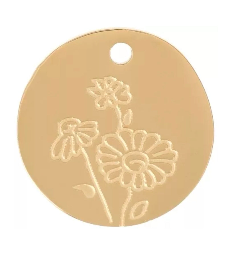 Pendentif Fleur de naissance - Bar à bijoux