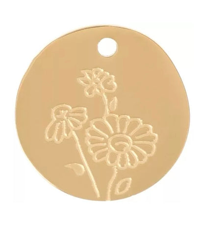 Pendentif Fleur de naissance - Bar à bijoux