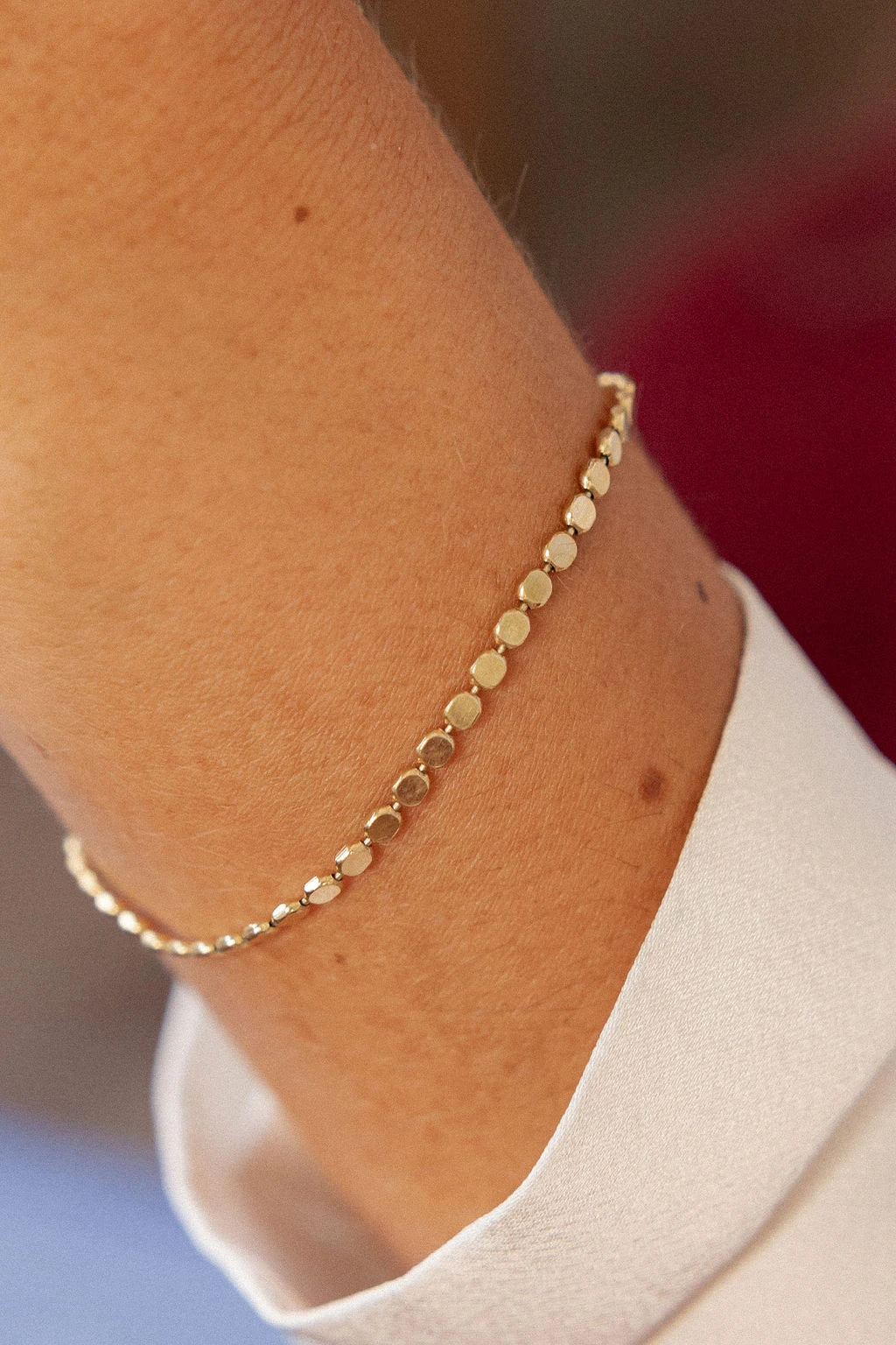 Bracelet doré or fin - Noël