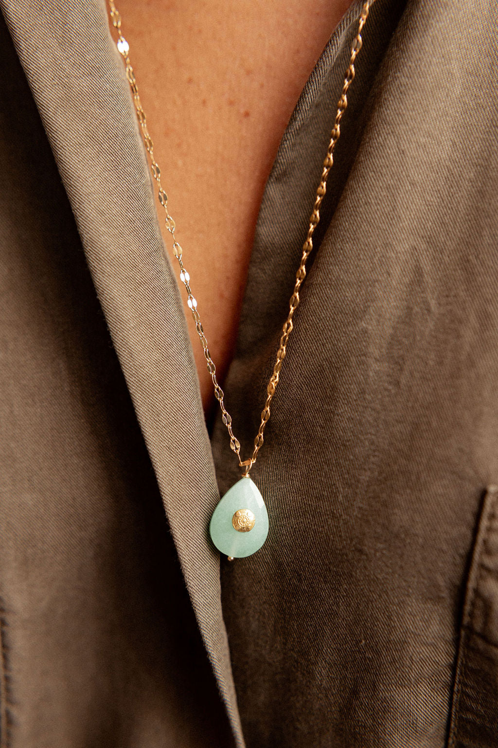 Collier long pierre fine - Naïa