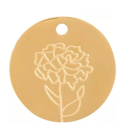 Pendentif Fleur de naissance - Bar à bijoux