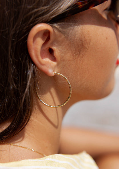 Boucles d'oreille créoles - Martel