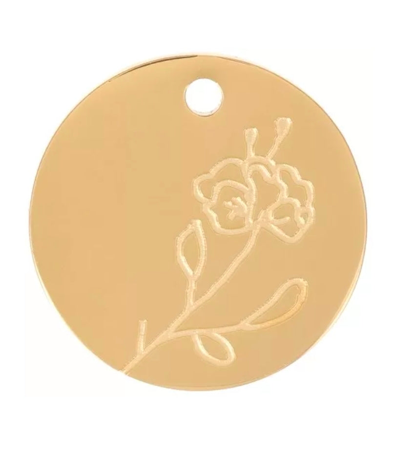 Pendentif Fleur de naissance - Bar à bijoux