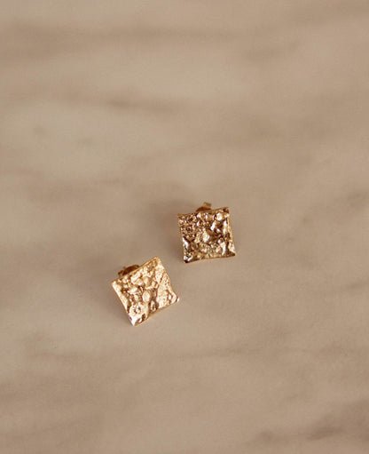 Boucles d'oreille - Luna carrées