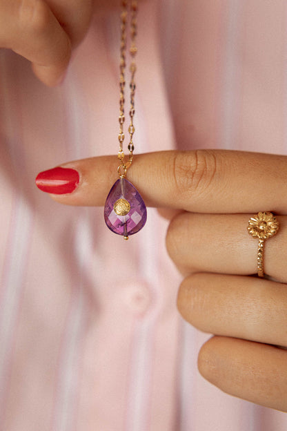 Collier long pierre fine - Naïa