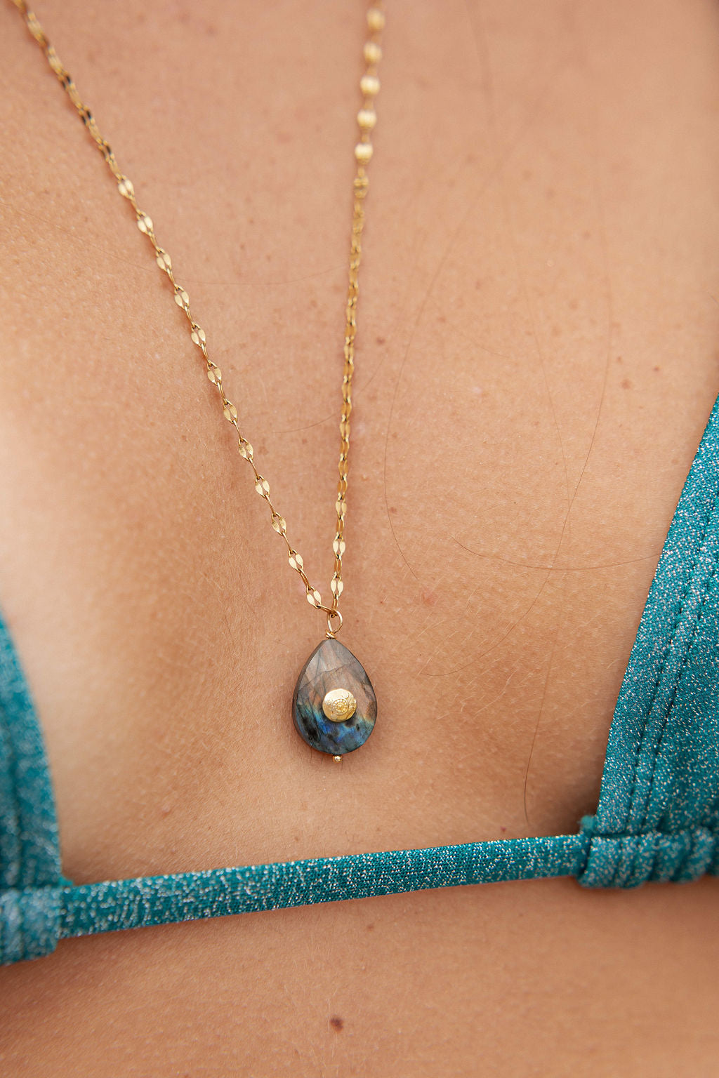 Collier long pierre fine - Naïa