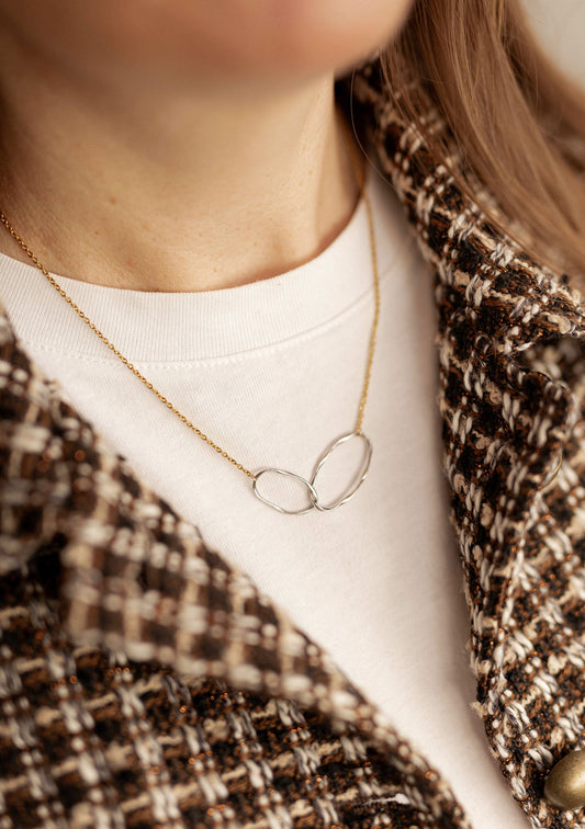 Collier argent doré - Dua