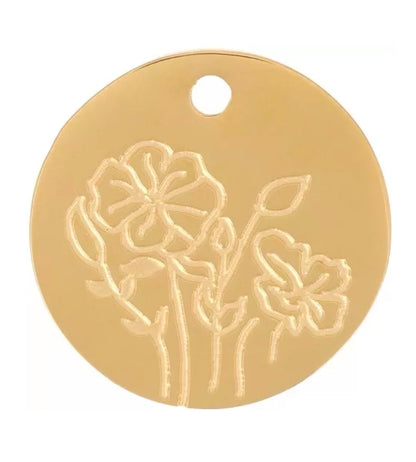 Pendentif Fleur de naissance - Bar à bijoux