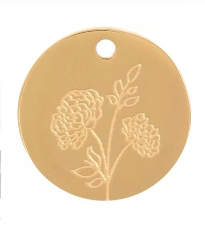 Pendentif Fleur de naissance - Bar à bijoux