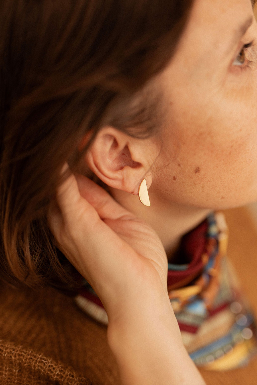 Boucles d'oreille Petites Demi lune