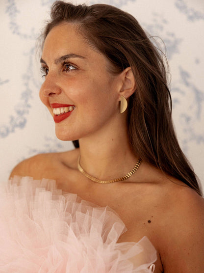 Boucles d'oreille Grandes Demi lune