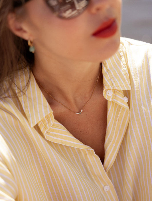 Collier ras de cou plaqué or - New Acidulé