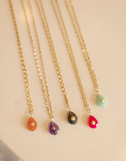 Collier long pierre fine - Naïa